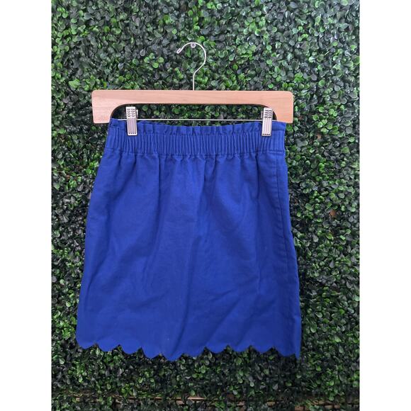 J. Crew, Royal Blue,  Mini Skirt Women's size 00 - Picture 1 of 3